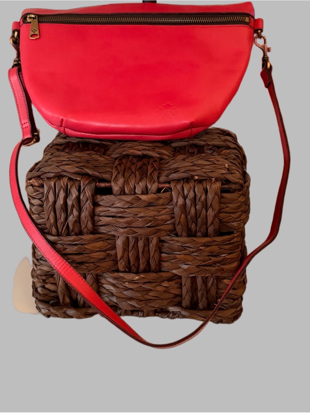 Patricia Nash Women's Red Leather Crossbody Bag - Designer Style